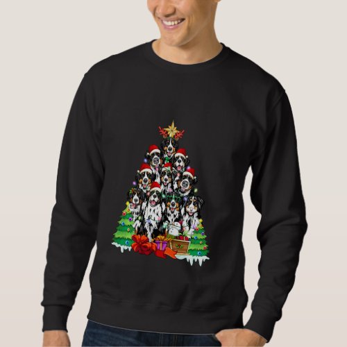 Christmas Pajama Bernese Mountain Tree Xmas For Do Sweatshirt