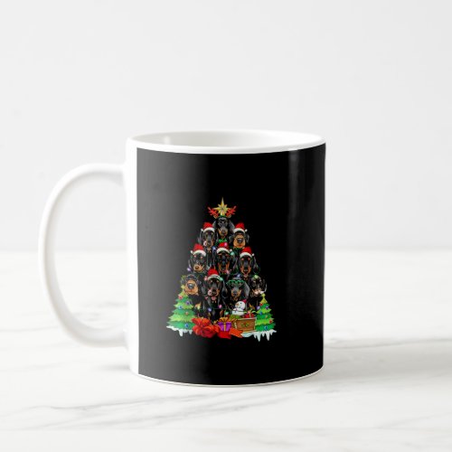 Christmas Pajama Dachshund Tree Dog Xmas For Dog D Coffee Mug