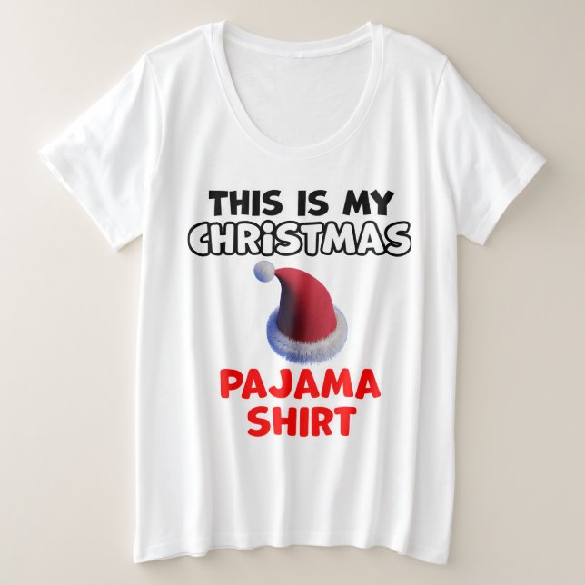 Christmas Pajama Design  Plus Size T-Shirt (Design Front)
