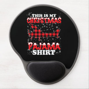 Christmas Pajama Funny Aviation Airplan Gift Gel Mouse Pad