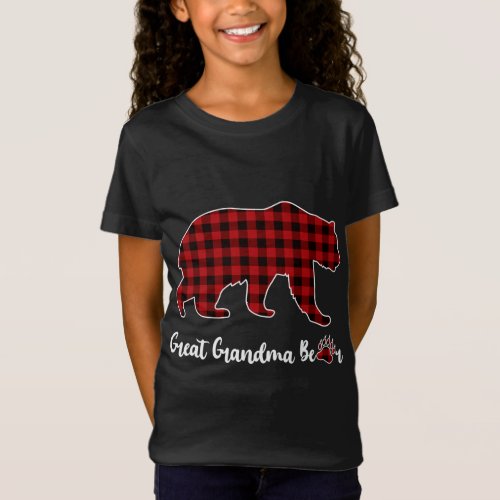 Christmas Pajama Matching Family Red Plaid Great G T_Shirt