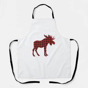 Christmas Pajama Moose Tee Animal Pajamas Xmas Gif Apron