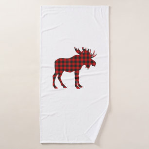 Christmas Pajama Moose Tee Animal Pajamas Xmas Gif Bath Towel