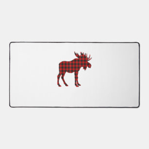 Christmas Pajama Moose Tee Animal Pajamas Xmas Gif Desk Mat
