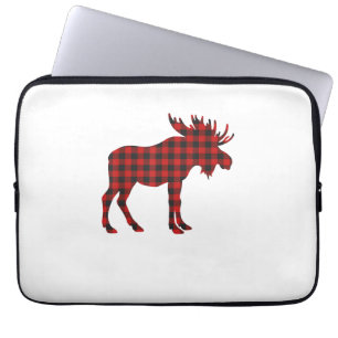 Christmas Pajama Moose Tee Animal Pajamas Xmas Gif Laptop Sleeve