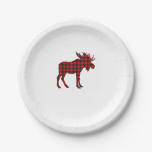 Christmas Pajama Moose Tee Animal Pajamas Xmas Gif Paper Plates