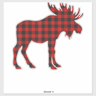 Christmas Pajama Moose Tee Animal Pajamas Xmas Gif Sticker