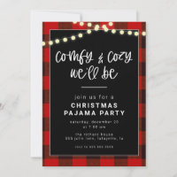 Christmas Pajama Party Invitation