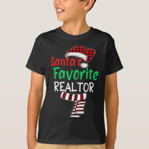 Christmas Pajama Santa Claus Santa's Favorite Real T-Shirt