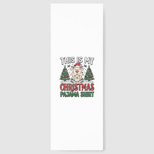 Christmas Pajama Shirt Cute Pig Holiday Vector Des Bookmarks