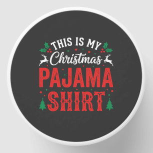 Christmas Pajama Shirt Funny Holiday Mini Candle Favors