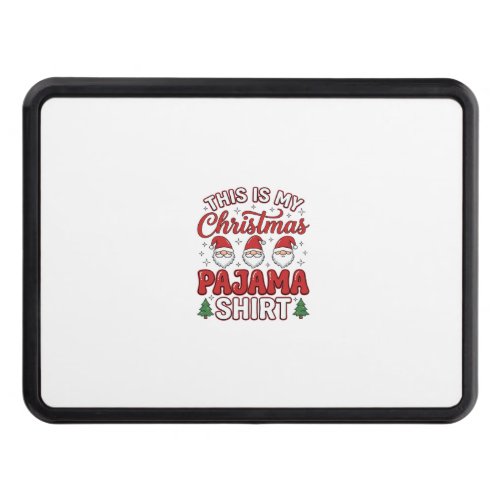 Christmas Pajama Shirt Gnome Holiday Design Hitch Cover