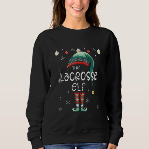 Christmas Pajama The Lacrosse Elf Sweatshirt