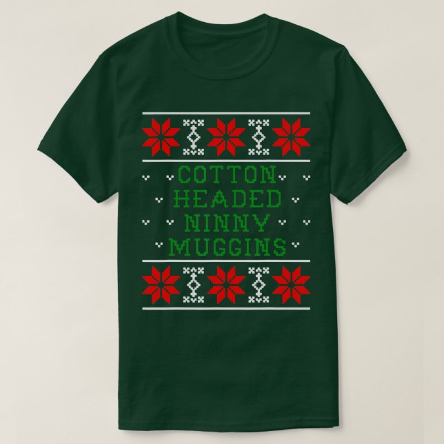 Christmas Pajamas Cotton Headed Ninny Muggins   (3 T-Shirt (Design Front)