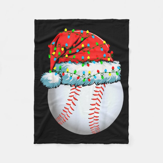 Christmas Pajamas Family Matching Baseball Men Wom Fleece Blanket (Front)