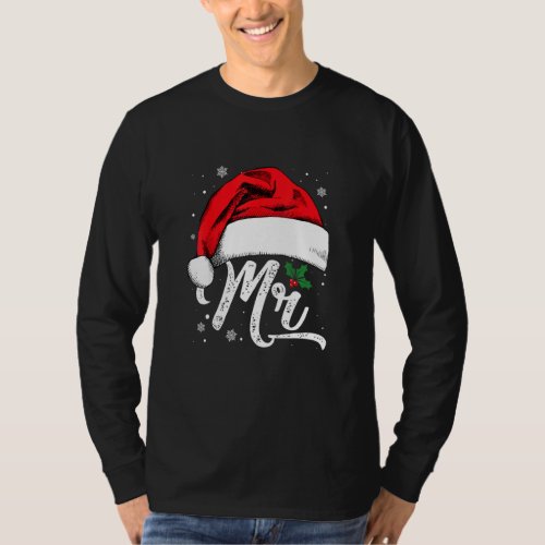 Christmas Pajamas For Couples Only Mr And Mrs Clau T_Shirt