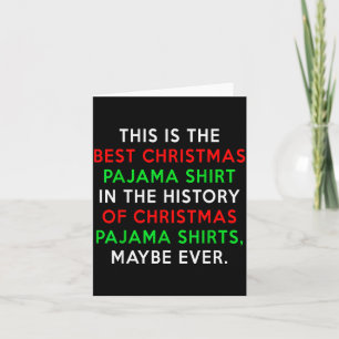 Christmas Pajamas Shirt - Fake News Card