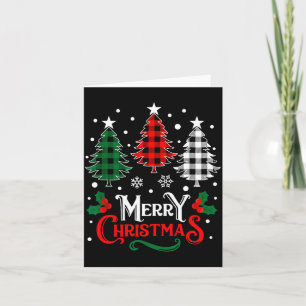 Christmas Pajamas Women Girls Merry Christmas Tree Card