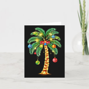 Christmas Palm Tree Hawaiian Xmas Card