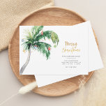 Christmas Palm Tree Holiday Moving Announcement<br><div class="desc">Christmas Holiday Coastal Moving Palm Tree Announcement you can easily customize by clicking the "Personalize" button. Add your custom message and names on the reverse side</div>