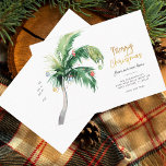 Christmas Palm Tree Holiday Moving Announcement<br><div class="desc">Christmas Holiday Coastal Moving Palm Tree Announcement you can easily customize by clicking the "Personalize" button. Add your custom message and names on the reverse side</div>