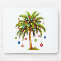 Christmas Palm Tree Light Hawaiian Tropical Xmas