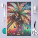 Christmas Palm Tree Tropical Beach Decoupage Tissue Paper<br><div class="desc">Whimsical Christmas Palm Tree Tropical Beach Vivid
Please follow me; I create new designs and products daily!
Feel free to contact me with your design needs.</div>