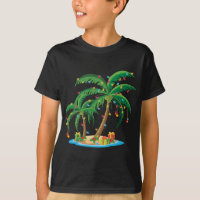 Christmas Palm Tree Tropical Xmas Gift Coconut Lig