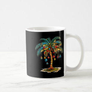 Christmas Palm Tree Women Funny Hawaiian Beach Tro Coffee Mug