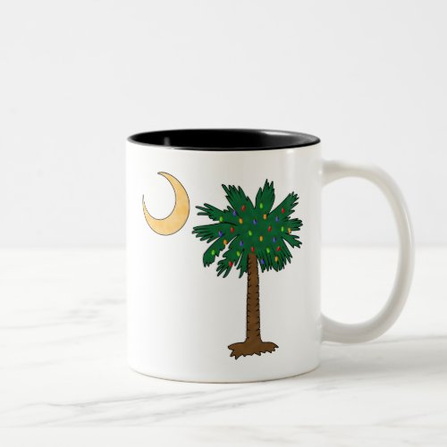 Christmas Palmetto Two_Tone Coffee Mug