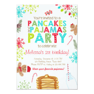 Pancake Birthday Party Invitations 8