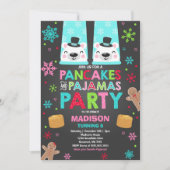 Christmas Pancakes And Pajamas Invitation Bear (Front)
