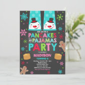 Christmas Pancakes And Pajamas Invitation Santa (Standing Front)