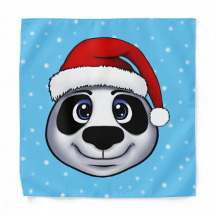 Christmas Panda Bandana