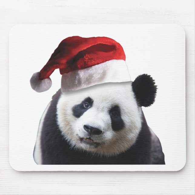 Christmas Panda Bear Mouse Pad (Front)