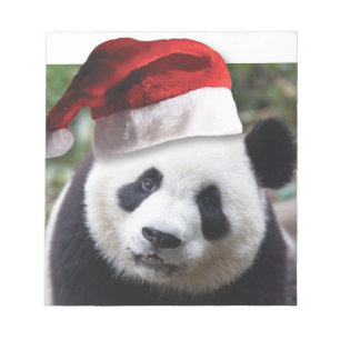 Christmas Panda Bear Notepad