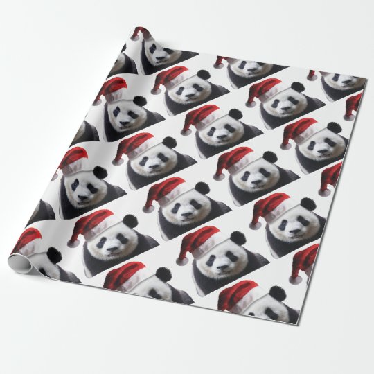 Panda Christmas Wrapping Paper 