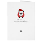 Christmas panda cartoon cards (Back)