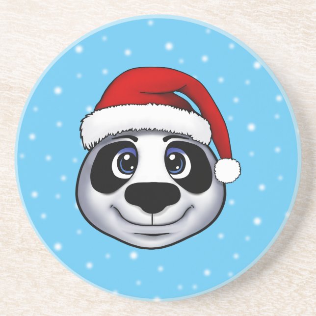 Christmas Panda Coaster (Front)