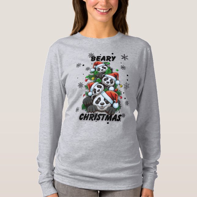 Christmas Panda Graphic Tee (Front)