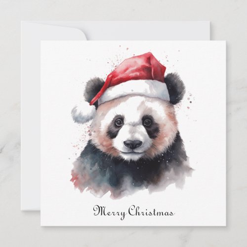Christmas Panda Invitation