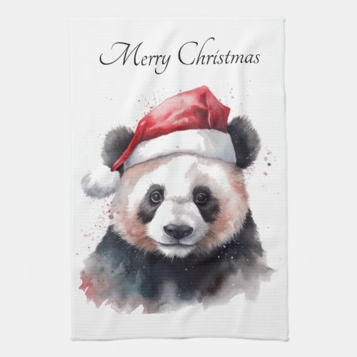 Christmas Panda Kitchen Towel