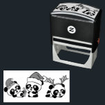 Christmas Pandas Self-inking Stamp<br><div class="desc">This Christmas Panda design will fill you with Holiday Cheer. Happy Holidays!</div>