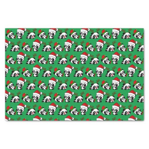 Christmas Pandas Tissue Paper