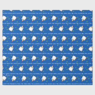 CHRISTMAS PANIC CHICKEN 2 by Sandra Boynton Wrapping Paper