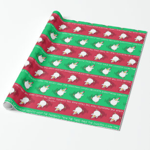CHRISTMAS PANIC CHICKEN by Sandra Boynton Wrapping Paper