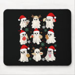 Christmas Pantasmas Ghost Santa Conchas  Mouse Pad