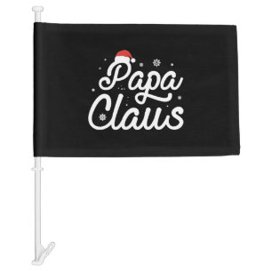 Christmas papa claus xmas car flag