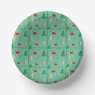Christmas paper cut pattern Paper Bowls