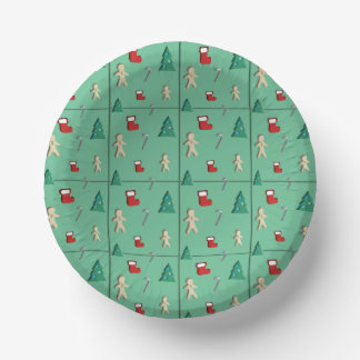 Christmas paper cut pattern Paper Bowls